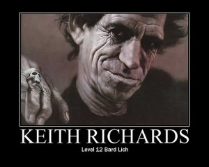 Keith Richards: Level 12 Bard Lich