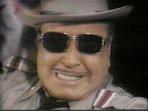 and as Buford T. Justice in the Smokey and the Bandit movie series.