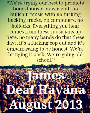 This quote above is from Reading Festival 2013, and I have so much ...
