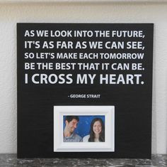 George Strait I cross my heart Picture Frame by Frameyourstory, 69.00 ...