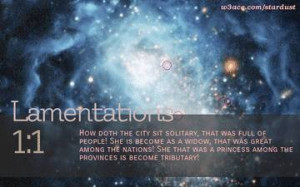 Bible Quote Lamentations 1:1 Inspirational Hubble Space Telescope ...