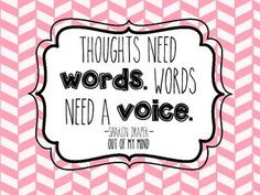 Out of my Mind Book Quote Printables