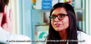 The Mindy Project. Get at me, Charlie Brown.