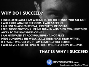 Why I Succeed