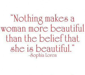 Sophia Loren quote #beautiful