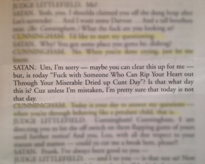 so, I’m reading my Judas script again & for those of you who don’t ...