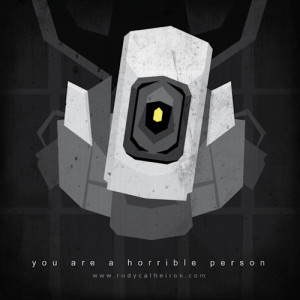 GLaDOS by Rudy Calheiros , now animated ,)