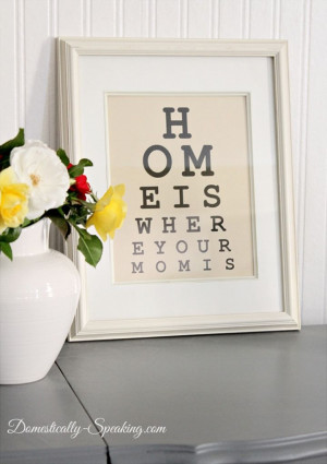 Free Eye Chart Mother's Day Printable at Domestically-Speaking.com