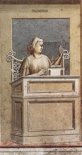 Prudentia by Giotto (Scrovegni Chapel, Padua)