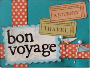 Happiness is an old fashioned bon voyage party