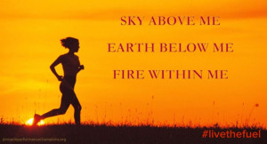 Sky above me, earth below me, fire within me. #LiveTheFuel