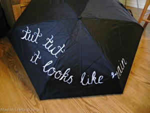 Hand Painted Umbrella Inspired by Winnie the Pooh