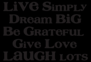 Live Simply Dream Big Wall Quotes™ Decal