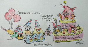 Related Pictures Angry Birds Happy Birthday Google Skins Angry Birds