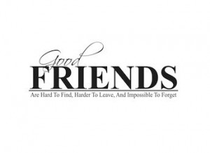 GOOD FRIENDS ARE Vinyl Wall Lettering Quote Saying Art Sticker decal