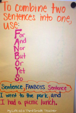 combining simple sentences ...like this simple chart....I've always ...