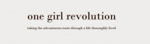 one girl revolution