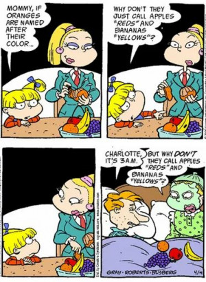 ... Fruit Colors & Wake Drew Pickles For His Opion In Rugrats Comic