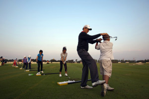 Hank Haney American professional golf instructor Hank Haney teachs