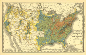Above)U.S. Population Density ca. 1890 (also westward expansion by ...