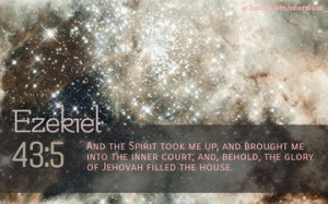 Bible Verse Ezekiel 43:4. Hubble Image: Host Galaxies of Distant ...