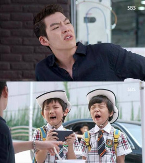Another funny/cute scene in the #Heirs. Choi Young Do with the kids!