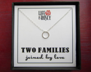 ... Mother in Law Gift - Necklace Quote Card with Sterling Silver Eternity