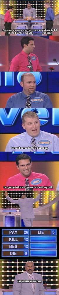 ... from Steve Harvey's Family Feud!!!! Love this show XD (click for link