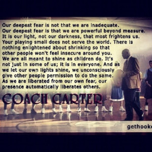 Sports Movie Quotes, Quotes Coachcart, Dem Quotes, Coach Carter Quotes ...