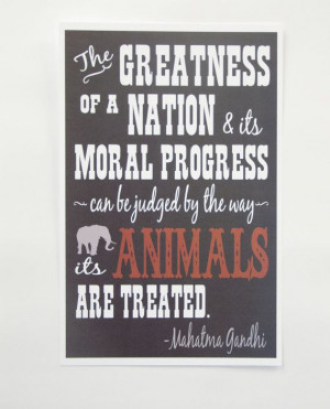 Gandhi Quote Typography Print