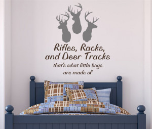 ... Tracks. That's What Little Boys are Made Of Quote Vinyl Wall Decal