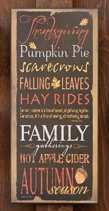 This lithograph features pleasant reminders of fall, with this quote ...