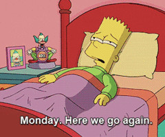 quote quotes hate mondays school monday words the simpsons morning ...