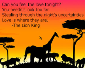Lion Love Quotes More disney love quotes: