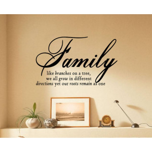 ... Like Branches On A Tree vinyl lettering wall sayings home art decor