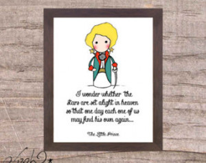 ... Alight In Heaven NURSERY The Little Prince Quote printable wall art