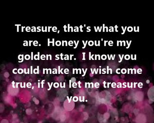 Bruno Mars Treasure Quotes