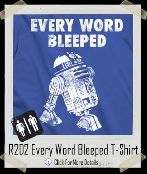 r2d2 every word bleeped cussing t shirt category geek nerd bee boo be ...