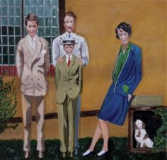 ... and their sons Ben and Nigel by Carol Anshaw, author and artist. More
