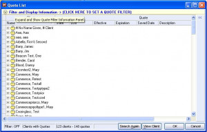 Click on the Filter/Display Information Button. Choose a date range ...