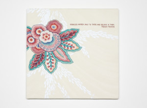 ... this weekend and made up some more quotes on fabric to sell as well