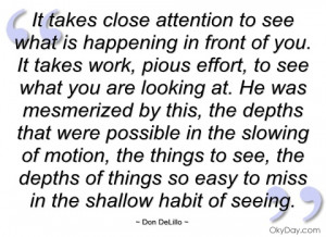 it takes close attention to see what is don delillo