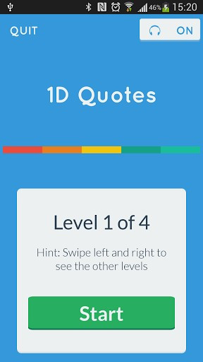 View bigger - One Direction Quotes QUIZ for Android screenshot
