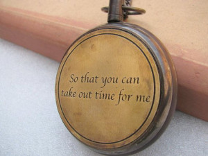 in a wooden case, box. Great for engraving a quote, gps coordinates ...