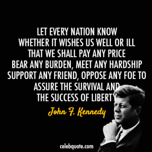 john-f-kennedy- jfk - Liberty Quotes - Liberty Quote