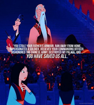 Emperor of China (Mulan) quote