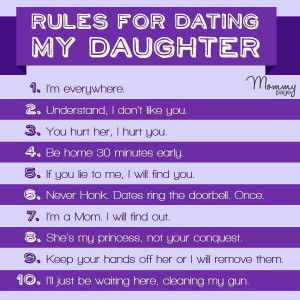 rules for dating my daughter
