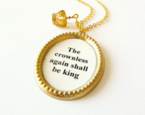 Lord of the rings Tolkien quote nec klace. Bridal jewelry. Wedding ...