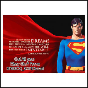 ... Fun Refrigerator Magnet SUPERMAN CHRISTOPHER REEVE Quote V: A 70s