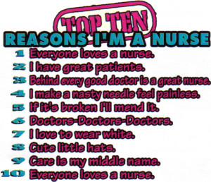 reasons to be a nurse photo: Top ten Reasons top_10_nurse.gif